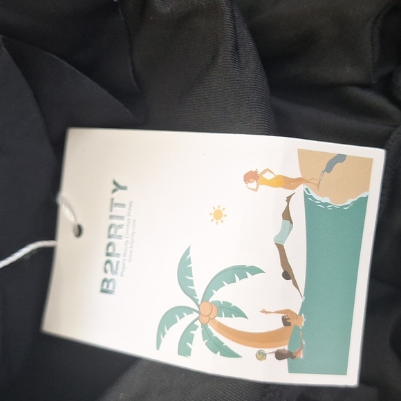 B2PRITY Black One Piece Ruffle Sleeve Swimsuit - Picture 12 of 12